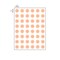 Nevs 1/4" Color Coding Dots Salmon - Sheet Form DOT-14M Salmon - alternate 2